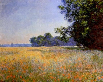 地味なシーン Painting - オーツ麦とケシ畑 クロード・モネの風景